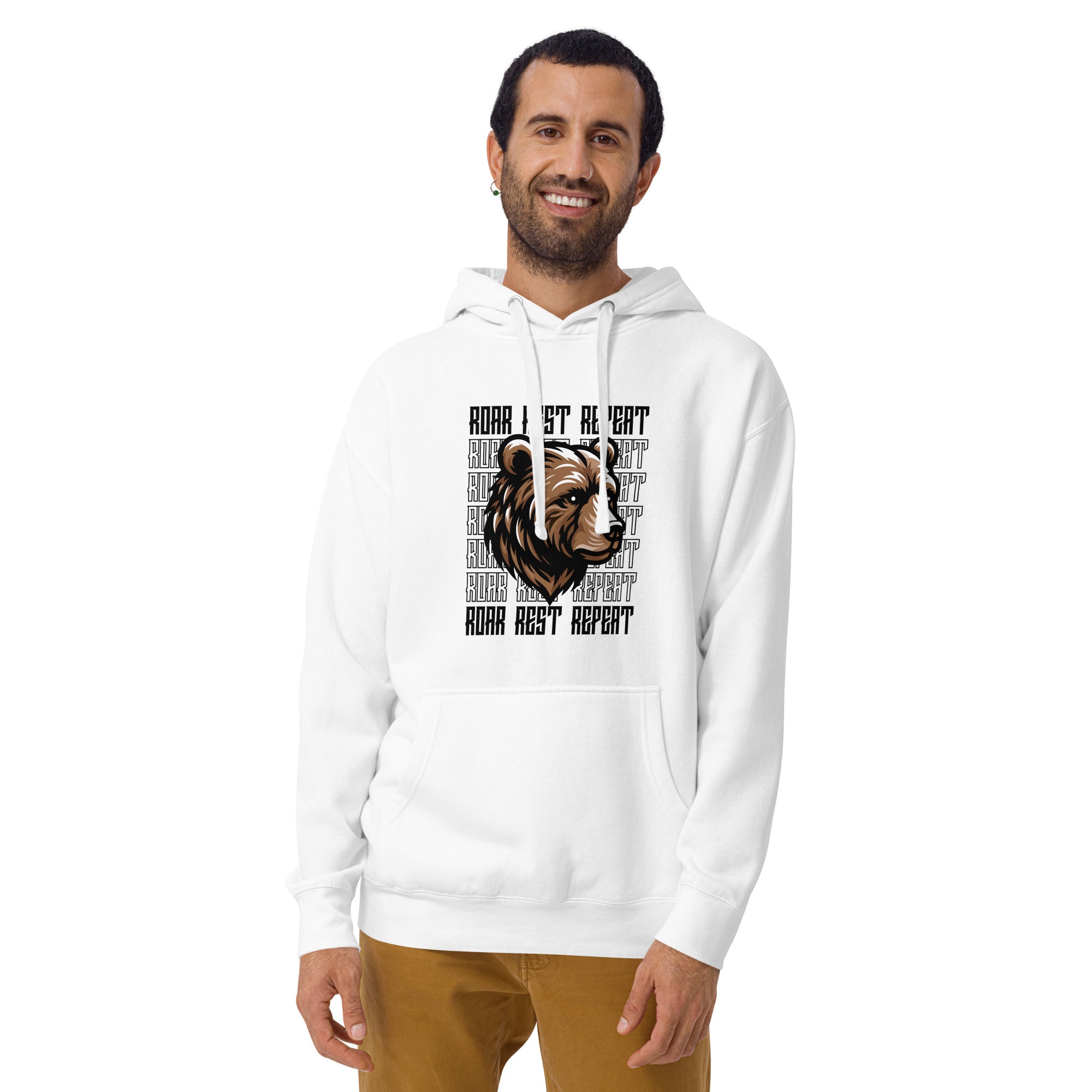 "Roar Rest Repeat Design" Unisex Hoodie